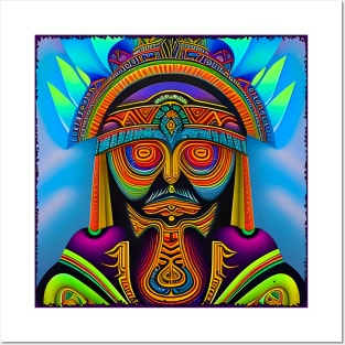 New World Gods (11) - Mesoamerican Inspired Psychedelic Art Posters and Art